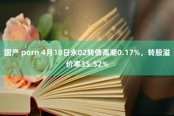 国产 porn 4月18日永02转债高潮0.17%，转股溢价率35.52%